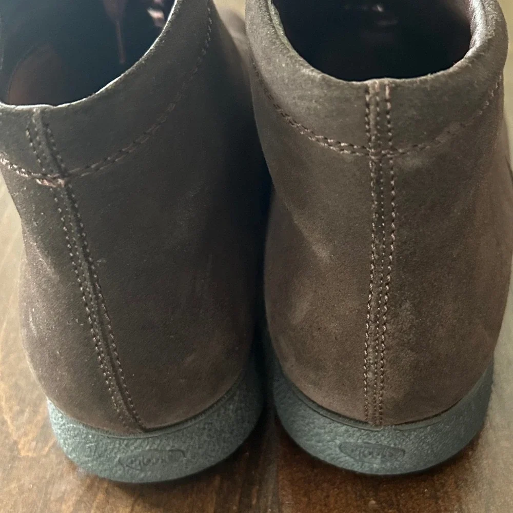 Tod's Chukka Boots Mens 7 Dark Brown Suede Lace Up Italian Leather Desert Luxury